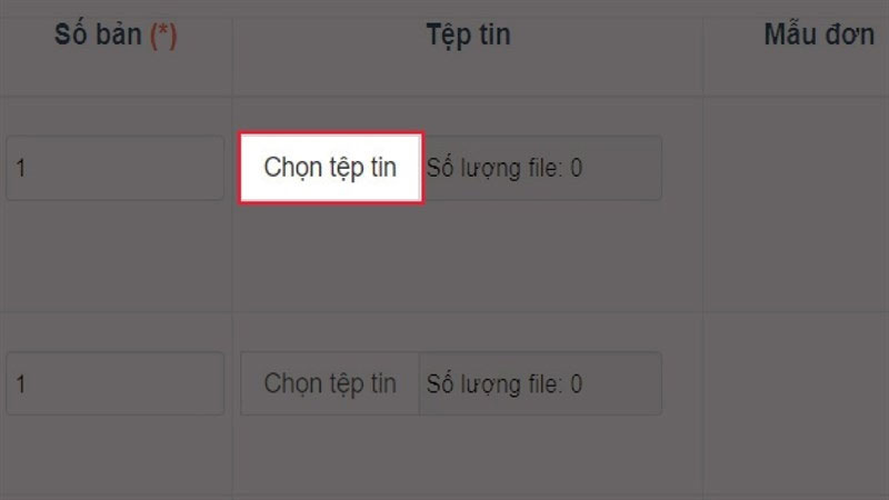 Tải ảnh và các giấy tờ lên hệ thống