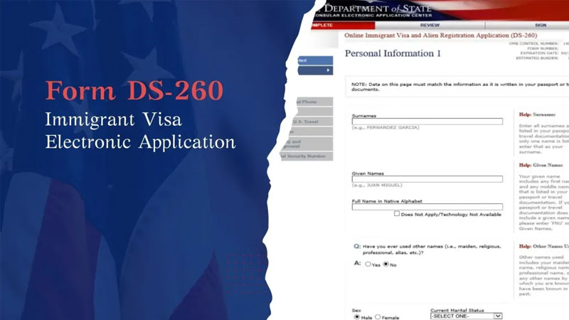 DS-260 (Immigrant Visa and Alien Registration Application)